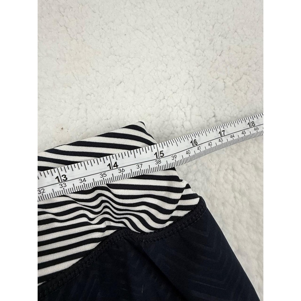 MPG Bue Chevron‎ Pattern Striped Waistband Athletic WomenShorts Size US Large - Picture 5 of 7